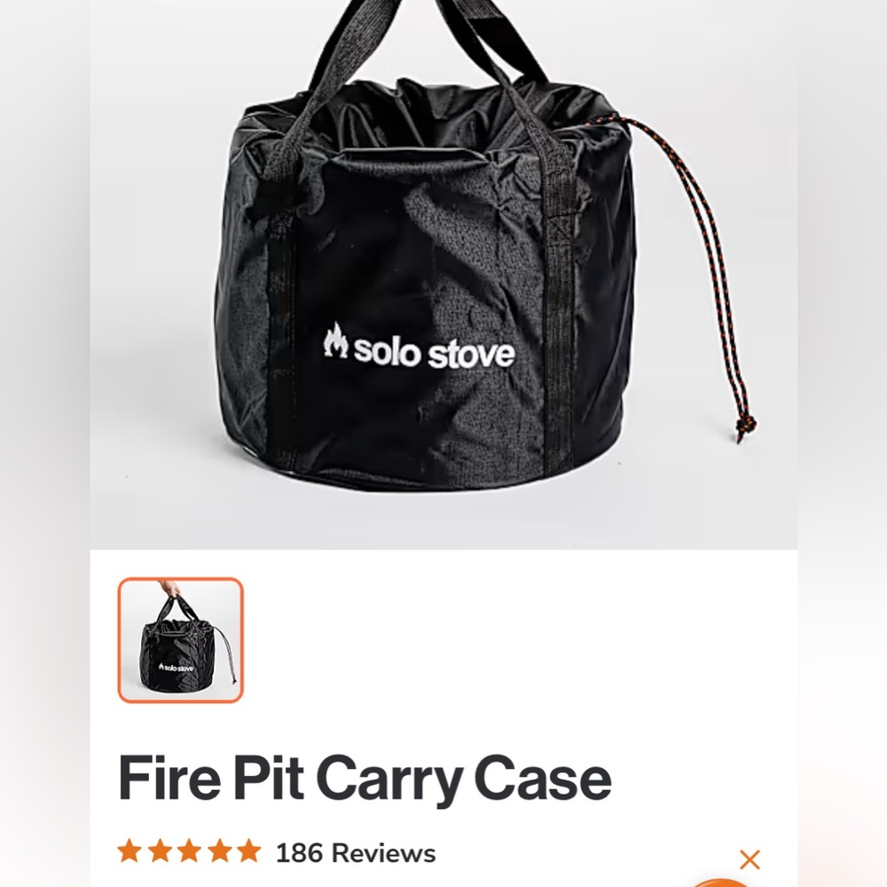 Solo Stove Black Carry Case for Yukon fire pit (27”)